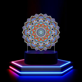 Mandala - DIY Diamond Painting Glow in the Dark Lamp