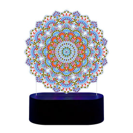 Mandala - DIY Diamond Painting Glow in the Dark Lamp