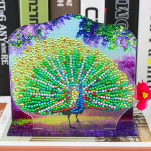 Peacock - DIY Diamond Painting Table Decoration