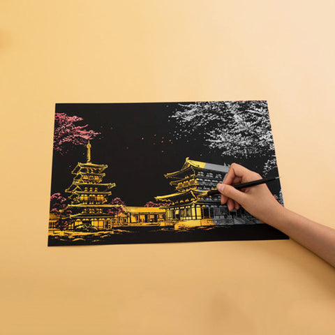 Image of Dream Castle - DIY Scratch Painting