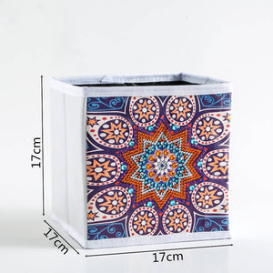 Red Mandala - DIY Diamond Collapsible Storage Basket