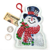 Smiling Snowman - DIY Diamond Painting Luggage Tag