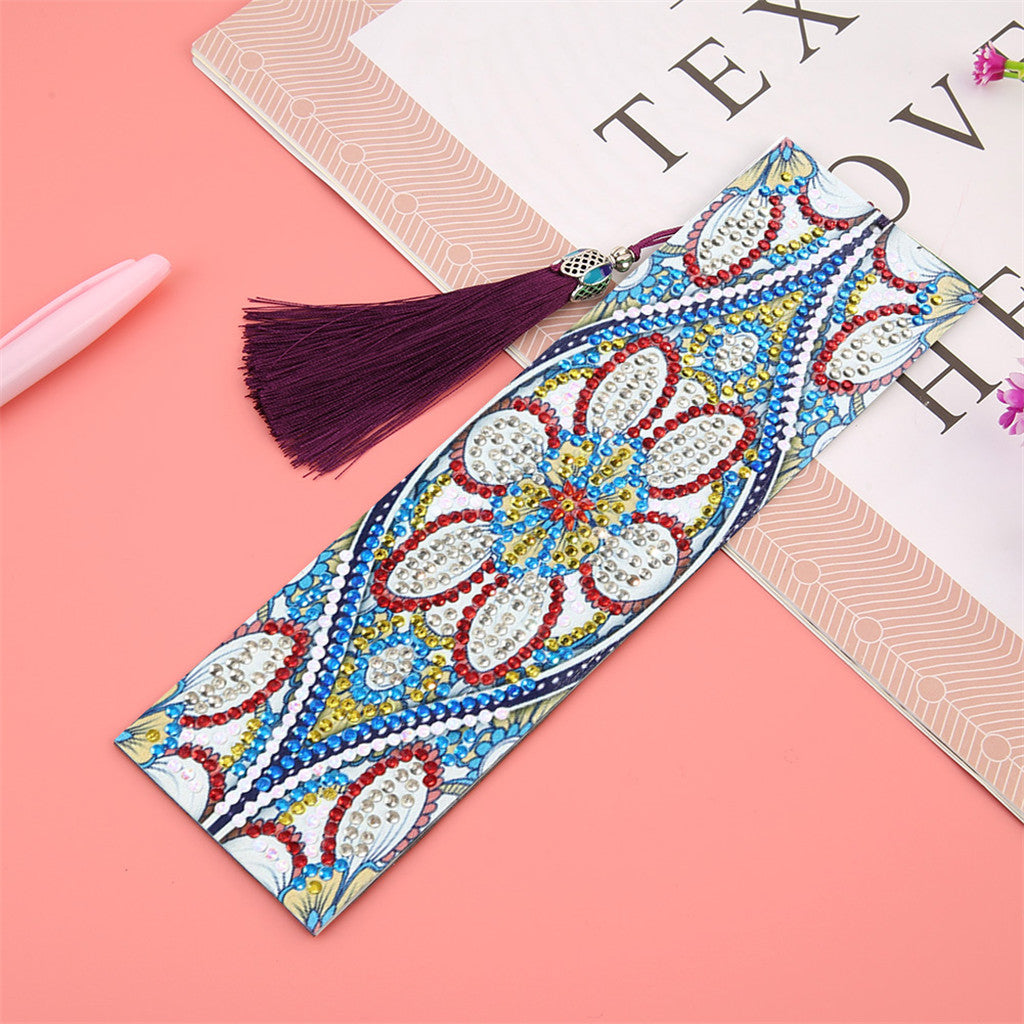 Blue Flower - Diamond Painting Bookmark