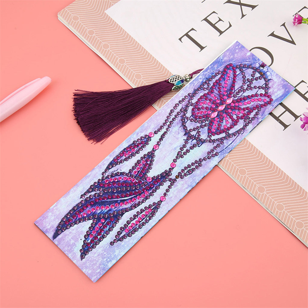 Butterfly Dreamcatcher - Diamond Painting Bookmark