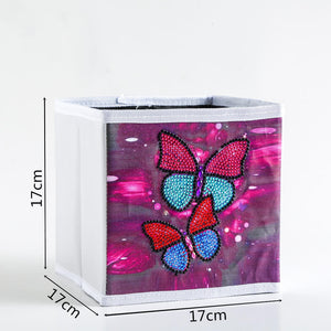 Pink Butterfly - DIY Diamond Collapsible Storage Basket