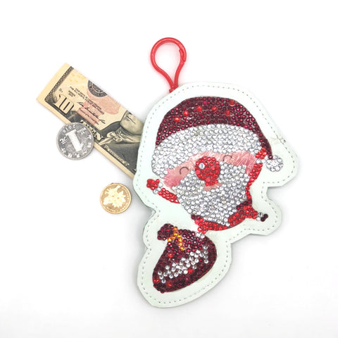 Image of Mini Santa Clause - DIY Diamond Painting Luggage Tag