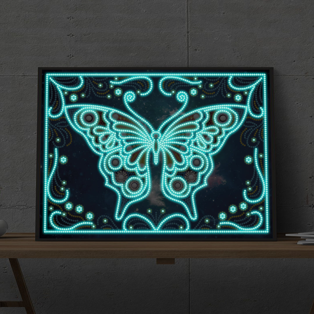 Butterfly - DIY Diamond Painting Glow in the Dark