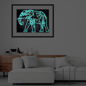 Elephant - DIY Diamond Painting Glow in the Dark