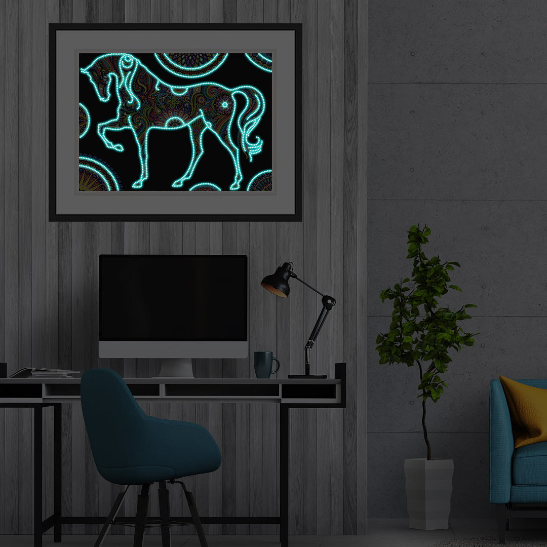 Horse - DIY Diamond Painting Glow in the Dark