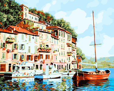 Great Place by the Lake - DIY Painting By Numbers