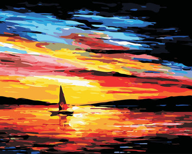 Sailing Boat - DIY Painting By Numbers