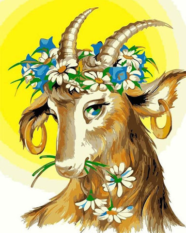 Image of Sassy Goat - DIY Painting By Numbers