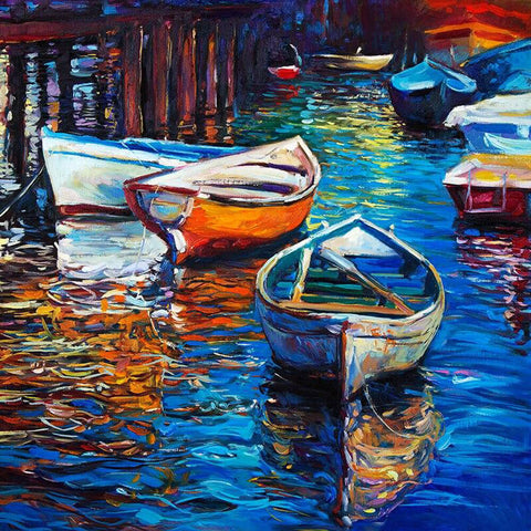 Image of Small Boats - DIY Painting By Numbers