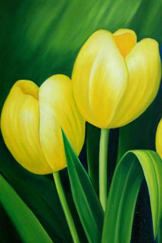 Image of Yellow Tulip - DIY Painting By Numbers