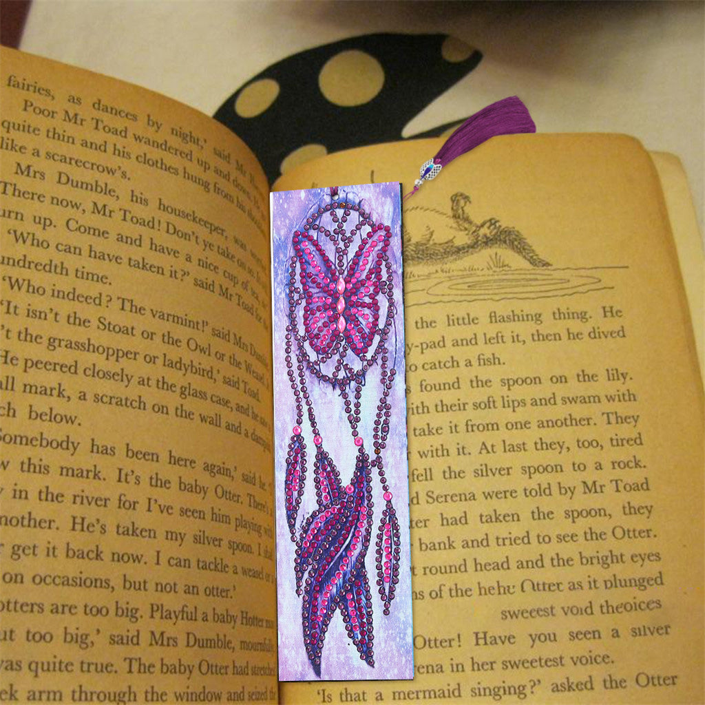 Butterfly Dreamcatcher - Diamond Painting Bookmark