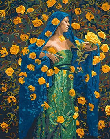 Image of Goddess of Flowers - DIY Painting By Numbers