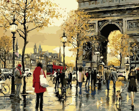 Image of Busy Paris - DIY Painting By Numbers