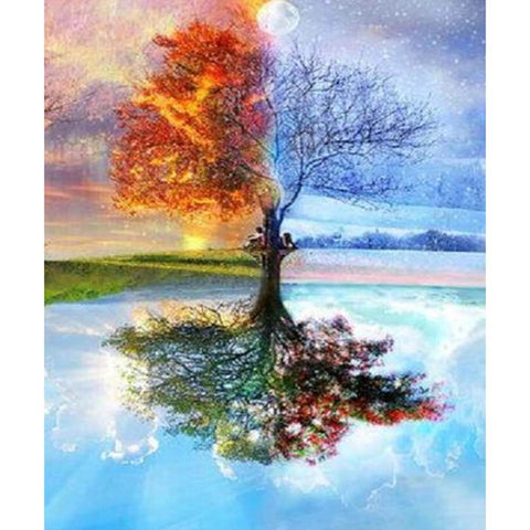 Image of The Season Tree - DIY Painting By Numbers