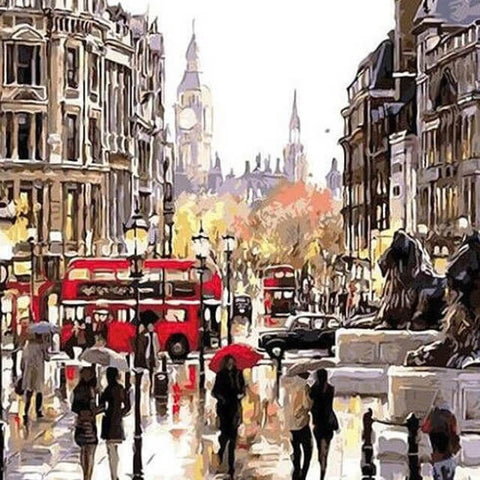 Image of London Streets - DIY Painting By Numbers