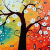 Abstract Tree- DIY Painting By Numbers