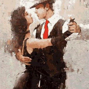 Dancing Salsa Couple -  DIY Painting By Numbers