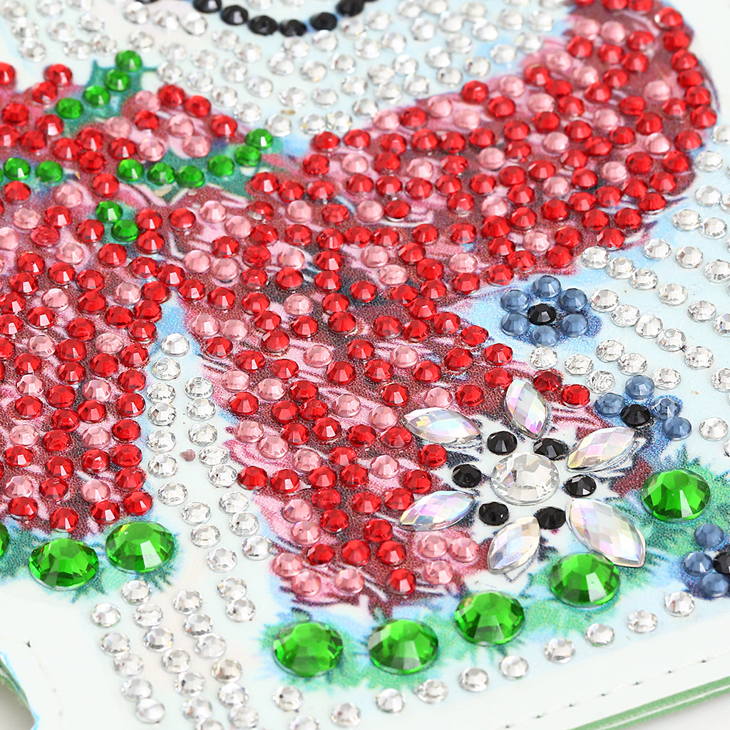 Smiling Snowman - DIY Diamond Painting Luggage Tag