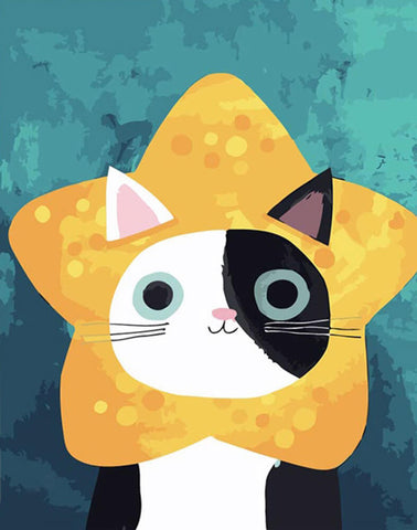 Cat Star - DIY Painting By Numbers