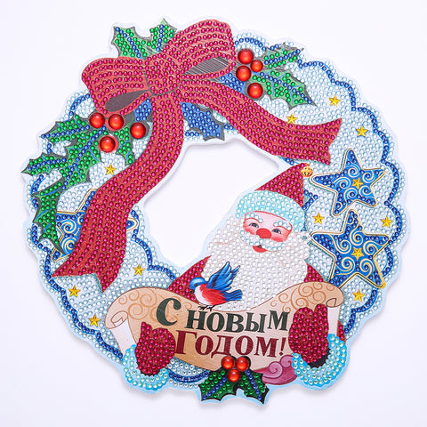 Image of Christmas Wreath - Diamond Painting Ornament