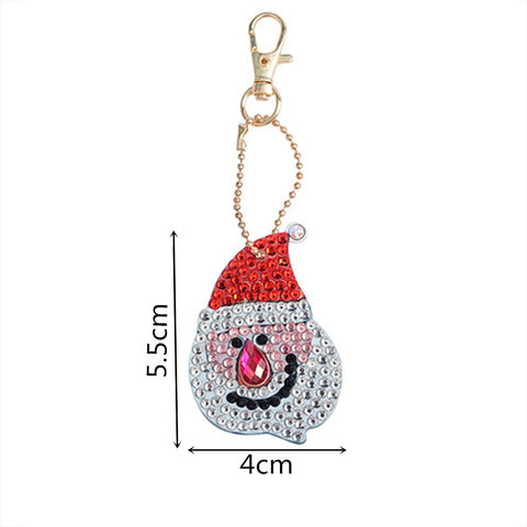 Happy Christmas (5pcs) - DIY Diamond Painting Keychain