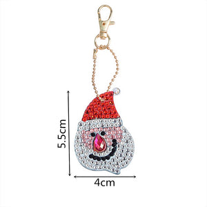 Happy Christmas (5pcs) - DIY Diamond Painting Keychain
