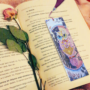 Pink Owl - Diamond Painting Bookmark