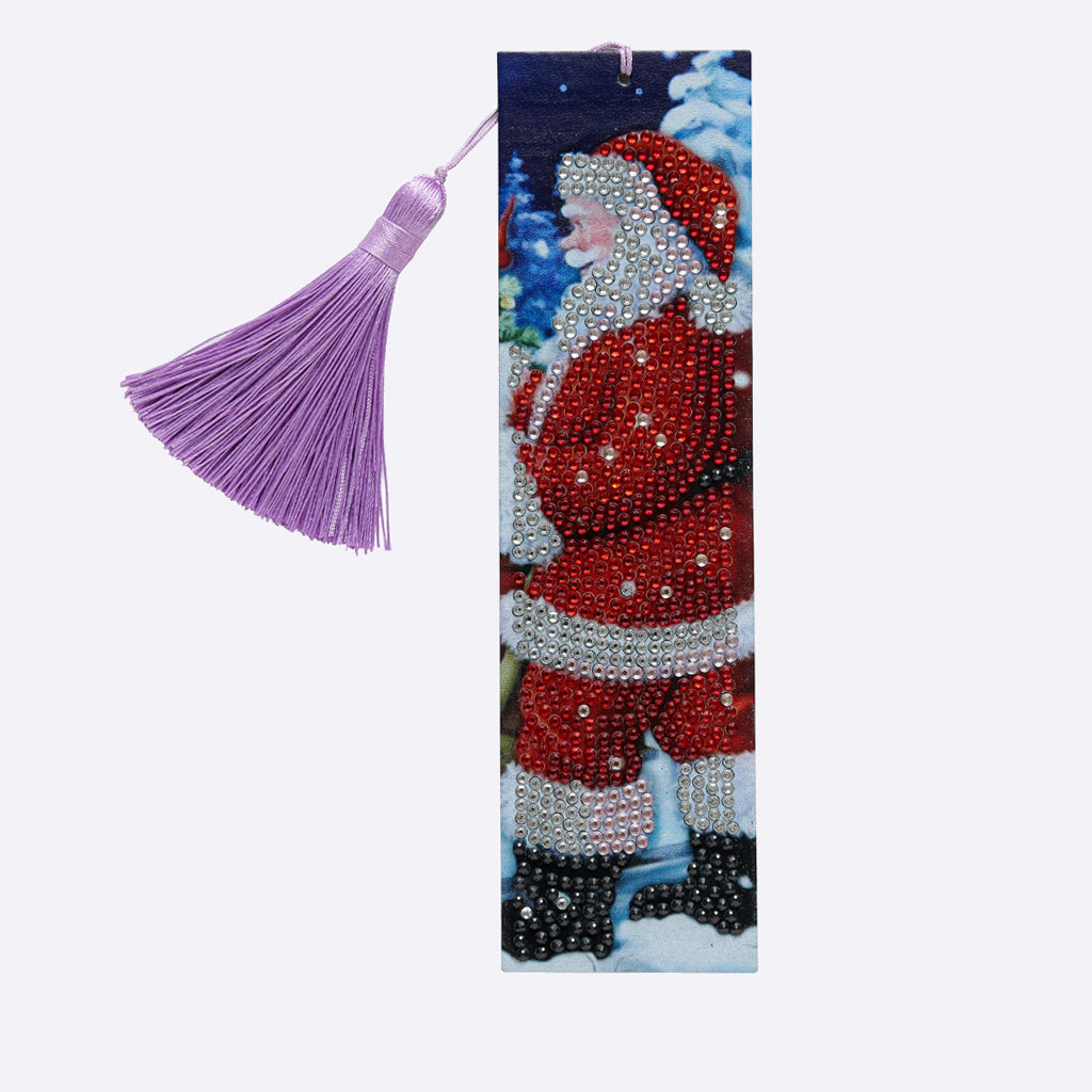 Santa Claus - DIY Diamond Painting Bookmark