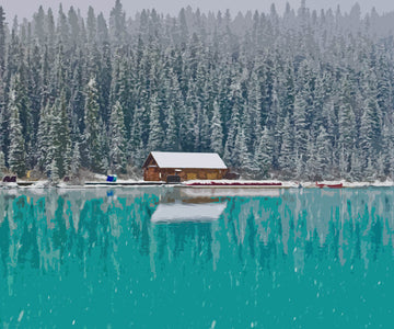 Winter by the Lake - DIY Diamond Painting