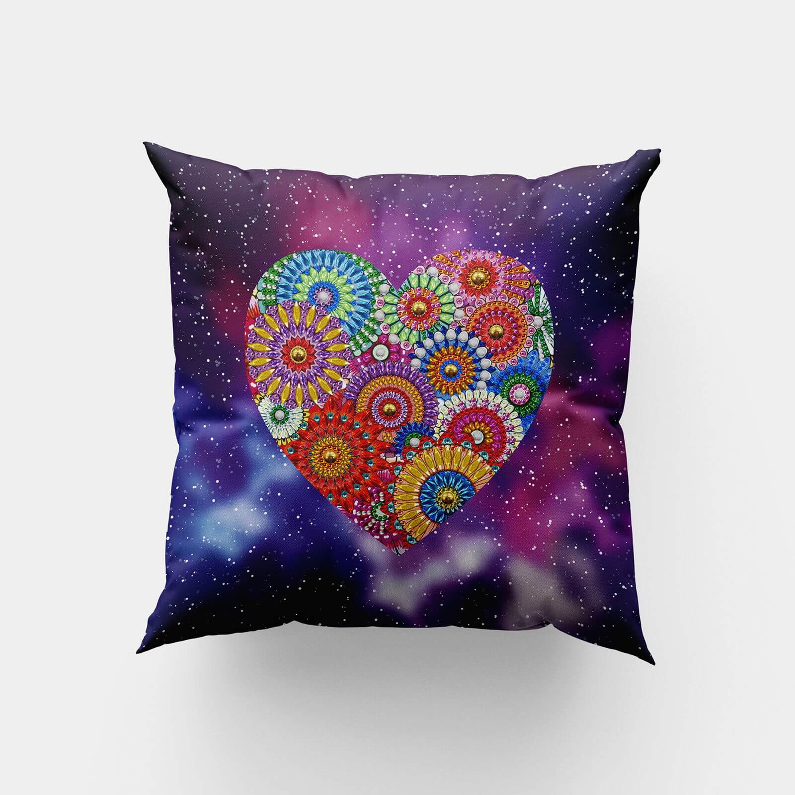 Mandala Heart - DIY Diamond Painting Pillow Case