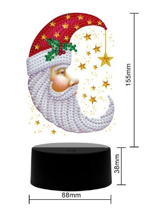 Moon Santa - DIY Diamond Painting Table Decoration