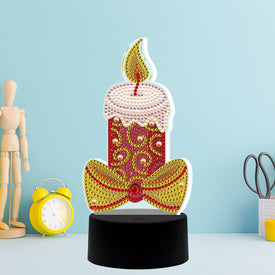 Holiday Candle - DIY Diamond Painting Table Decoration