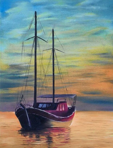 Image of Small Sailing Boat - DIY Diamond Painting