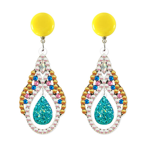 Image of Peacock - DIY Diamond Earrings