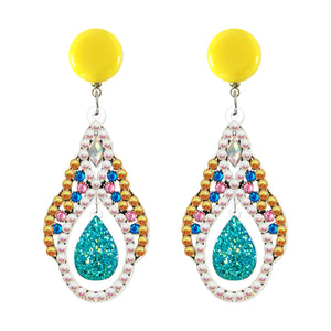 Peacock - DIY Diamond Earrings