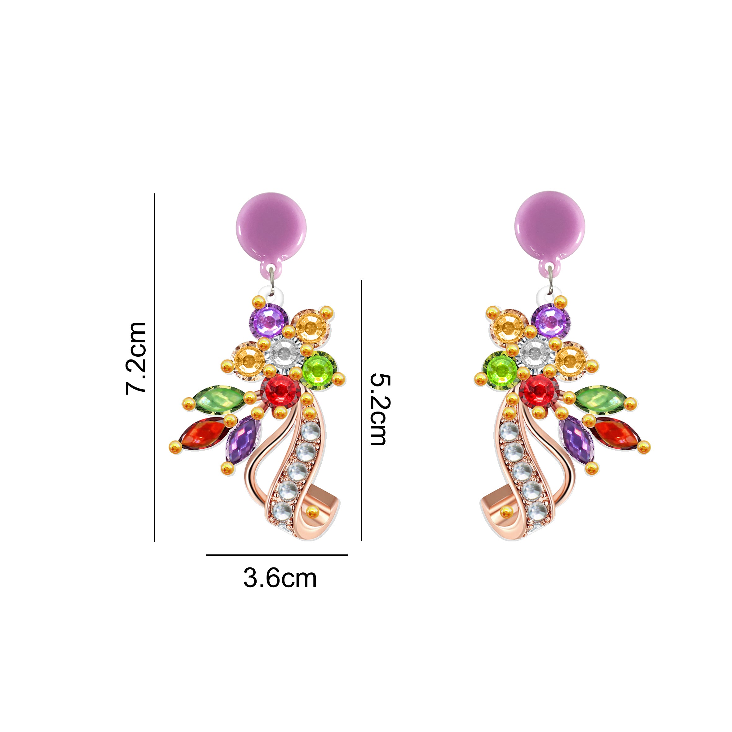 Flower - DIY Diamond Earrings