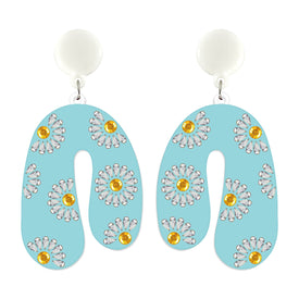 Sunflower - DIY Diamond Earrings