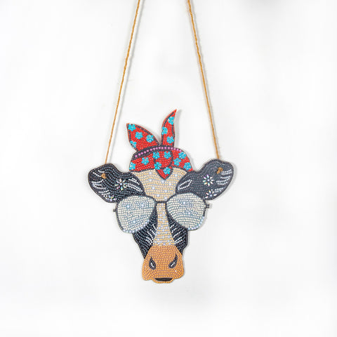 Image of Pretty Cow - DIY Diamond Painting Wall Ornament
