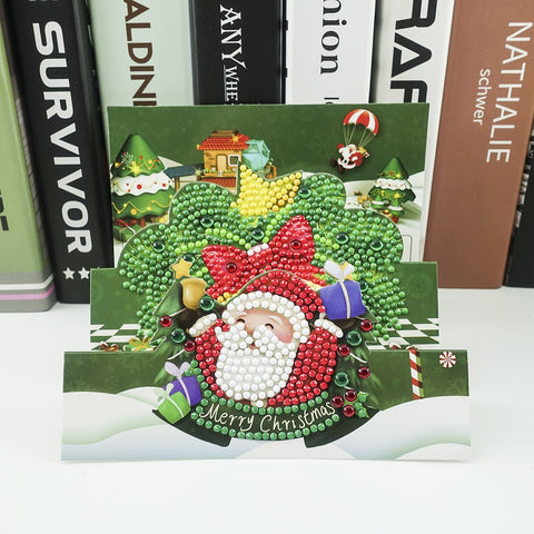 Santa Giving Gifts - Diamond Painting Folding Card