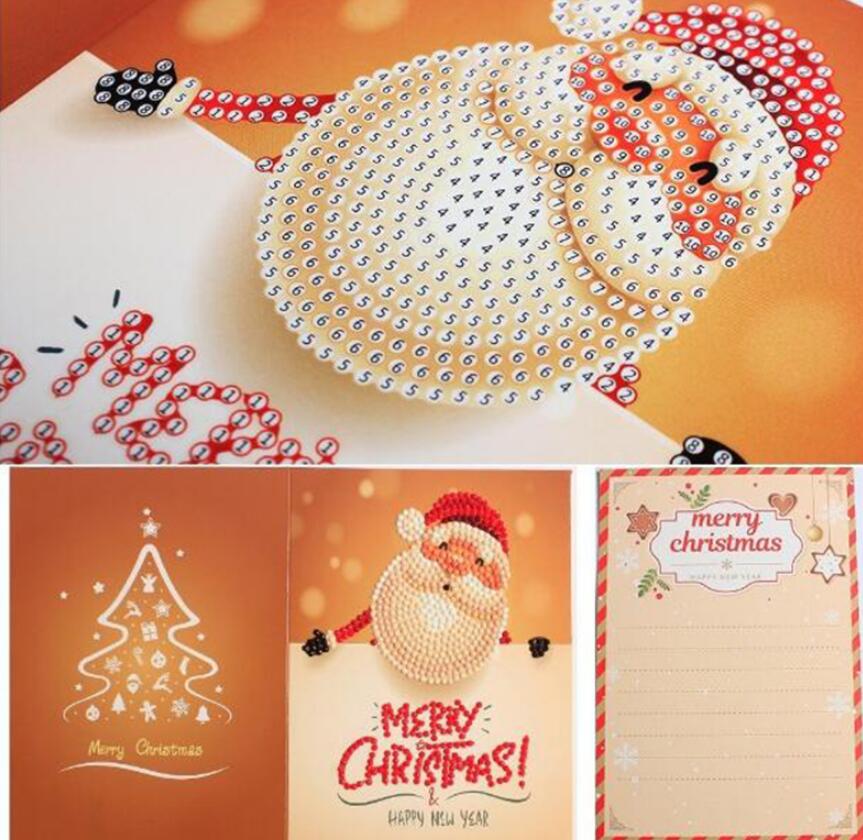 Christmas Set #4 (12pcs) - DIY Diamond Painting Christmas Cards