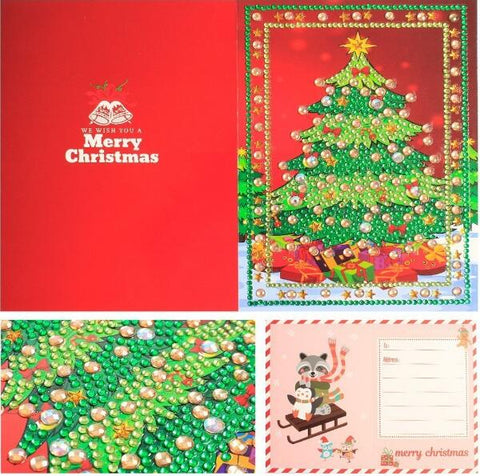 Image of Christmas Set #5 (8pcs) - DIY Diamond Painting Christmas Cards