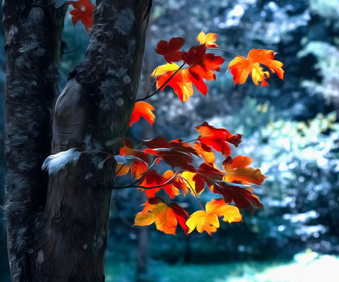 Image of Maple Leaves - DIY Diamond Painting