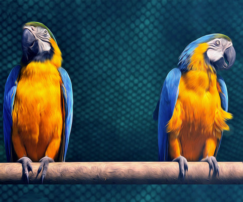 Image of Tropical Parrot - DIY Diamond Painting