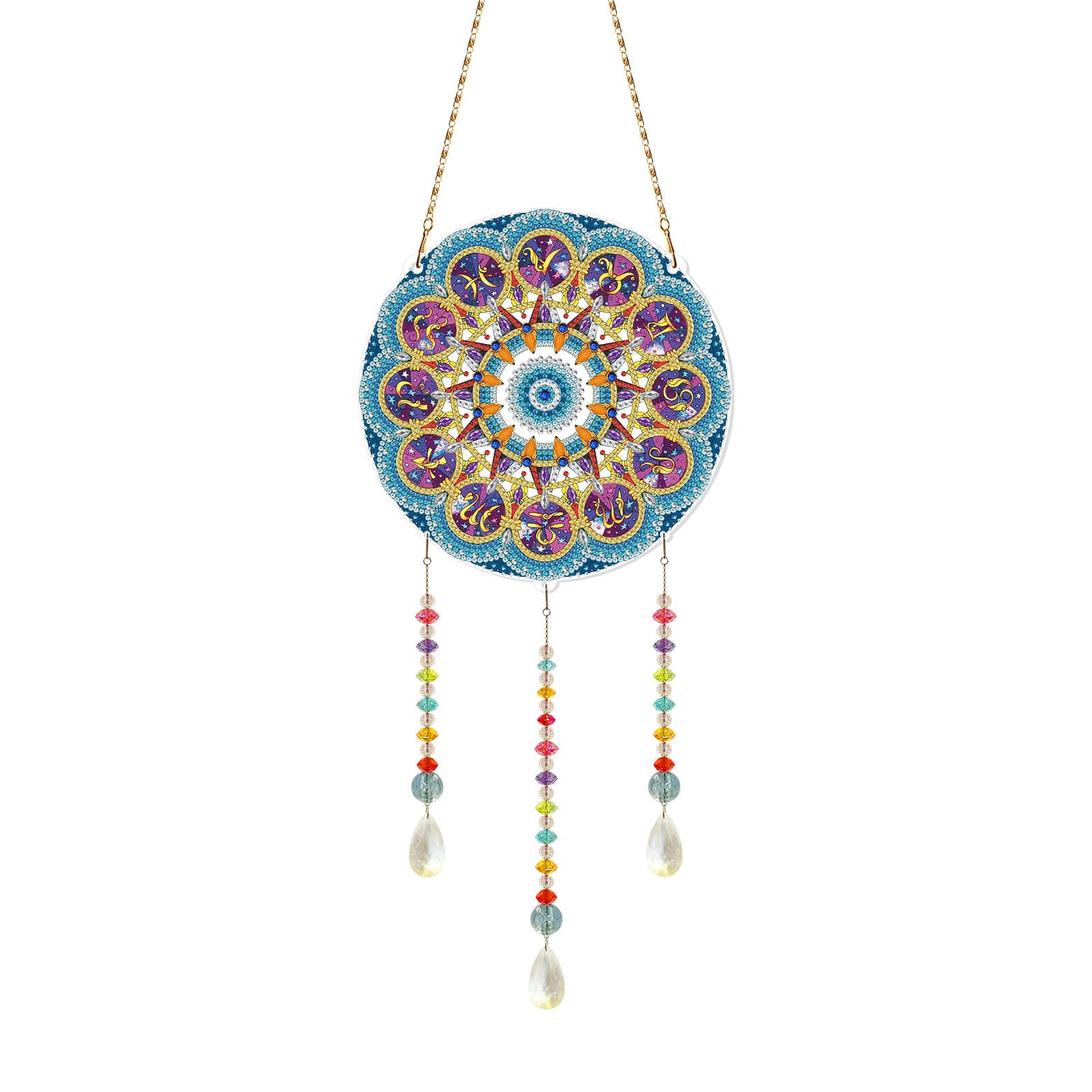 Blue Mandala - DIY Diamond Painting Hanging Ornament