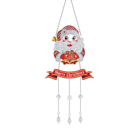 Image of Happy Santa - DIY Diamond Painting Hanging Ornament