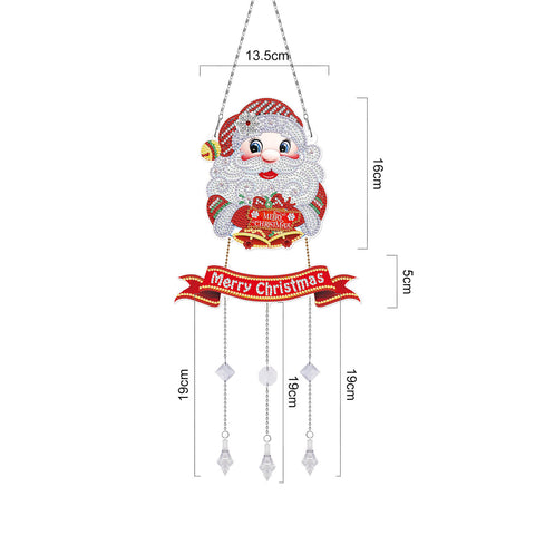 Image of Happy Santa - DIY Diamond Painting Hanging Ornament
